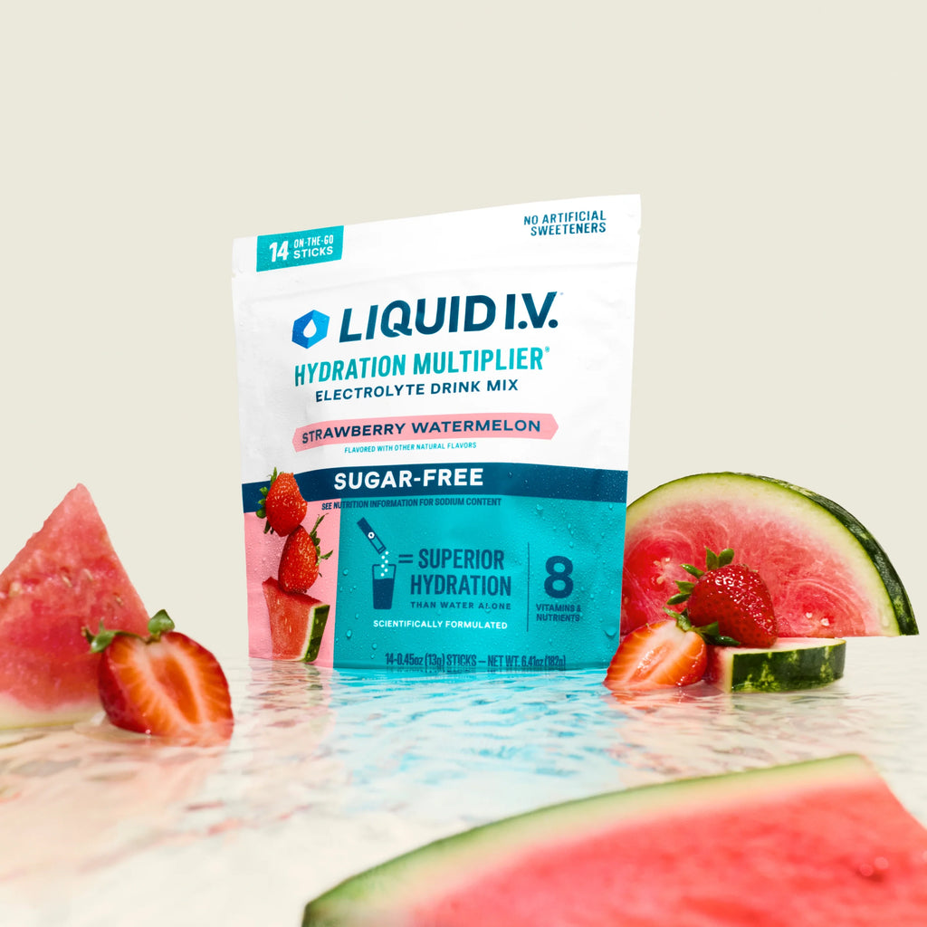 Liquid I.V. Strawberry Watermelon Hydration Multiplier® Sugar-Free, Hydration Multiplier Sugar-Free