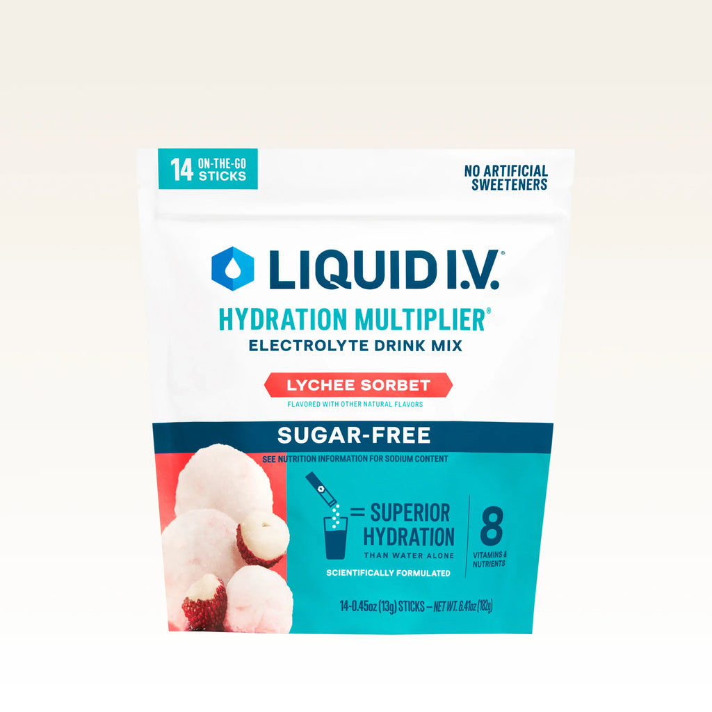 Liquid I.V. Lychee Sorbet Hydration Multiplier® Sugar-Free, Hydration Multiplier Sugar-Free