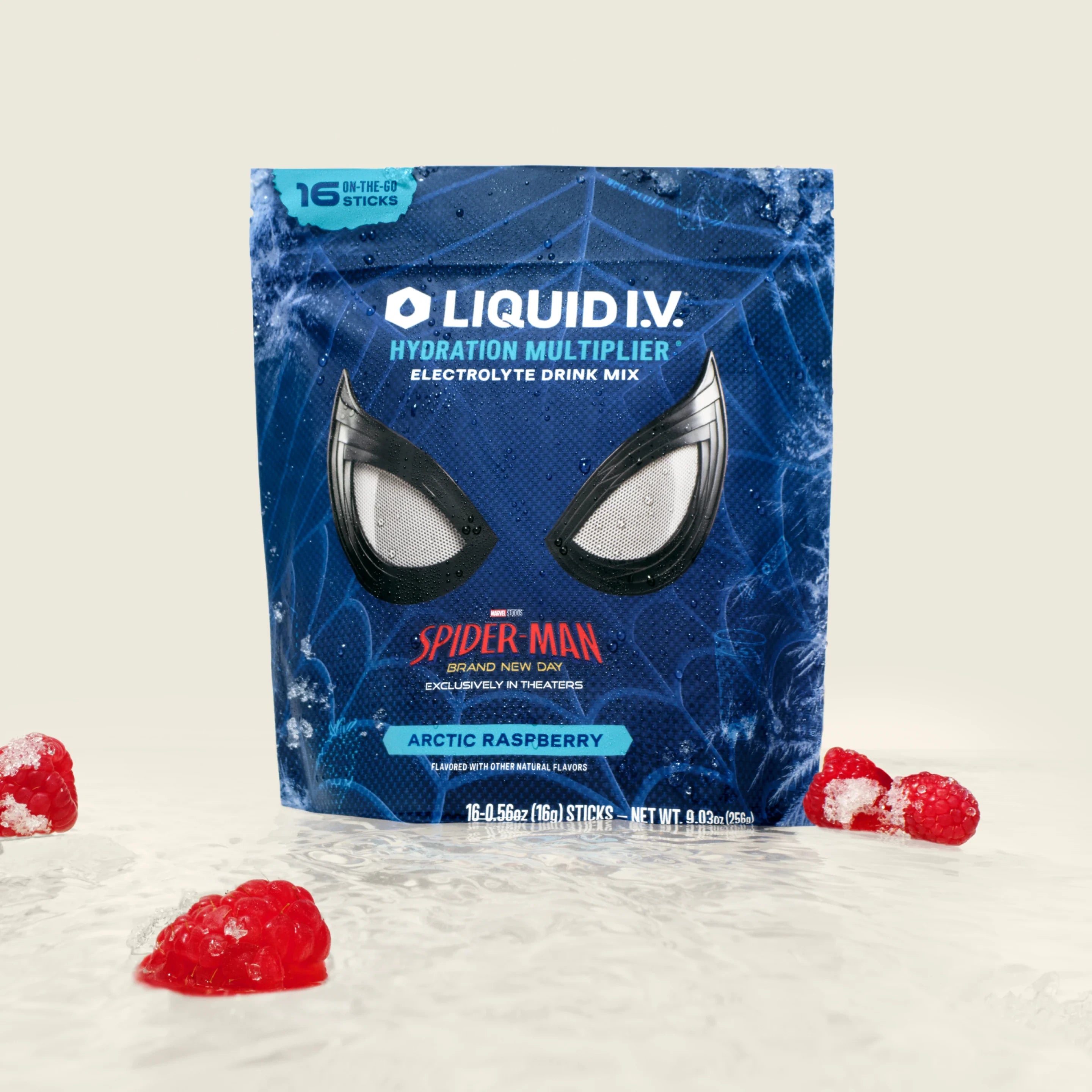 Liquid I.V. Limited Edition Spider-Man Arctic Raspberry Hydration Multiplier®