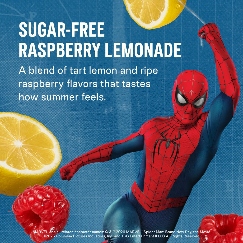 Liquid I.V. Limited Edition Spider-Man Raspberry Lemonade Hydration Multiplier® Sugar-Free, Hydration Multiplier Sugar-Free