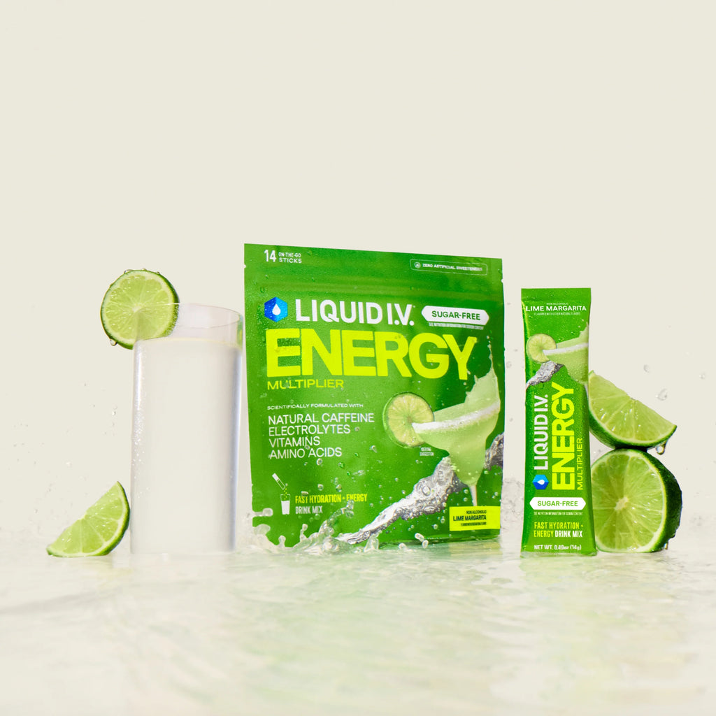 Liquid I.V. Lime Margarita Sugar-Free Energy Multiplier®, 100 mg Natural Caffeine