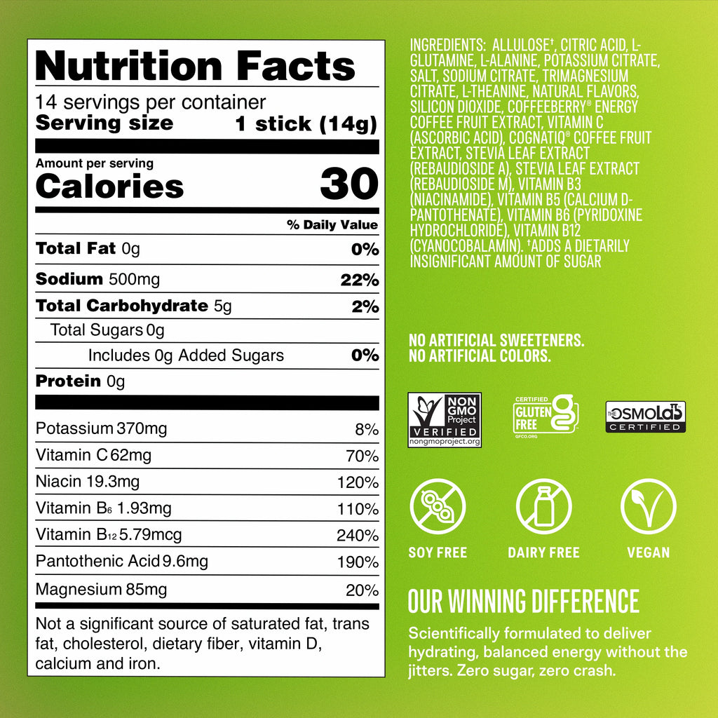 Liquid I.V. Lime Margarita Sugar-Free Energy Multiplier®, 100 mg Natural Caffeine