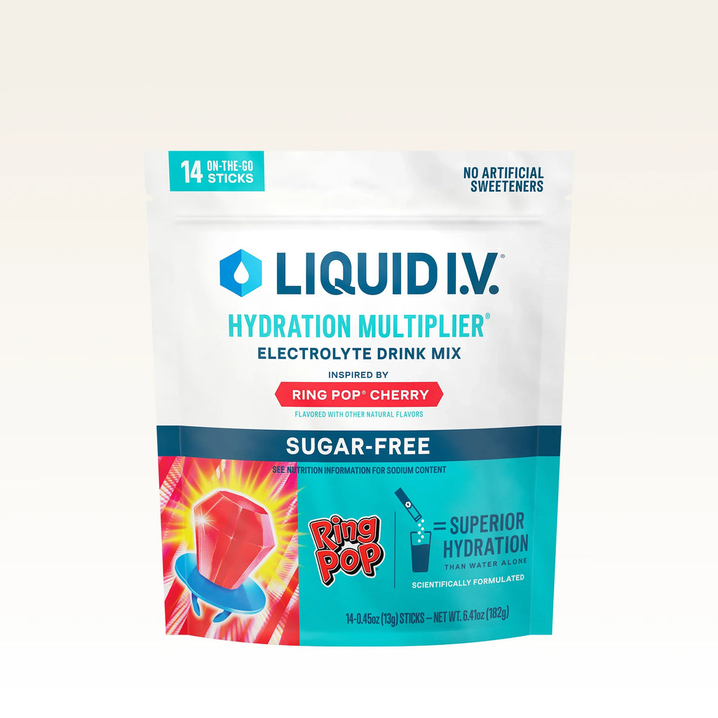 Liquid I.V. Ring Pop® Cherry Hydration Multiplier® Sugar-Free, Hydration Multiplier Sugar-Free