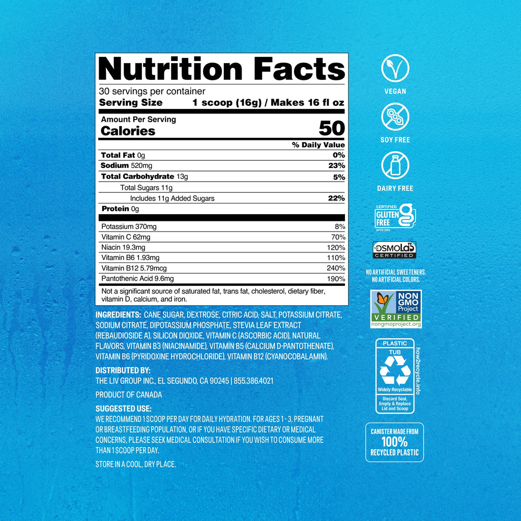 Liquid I.V. Hydration Multiplier® MultiServe, Freshly Picked Ripe Strawberries