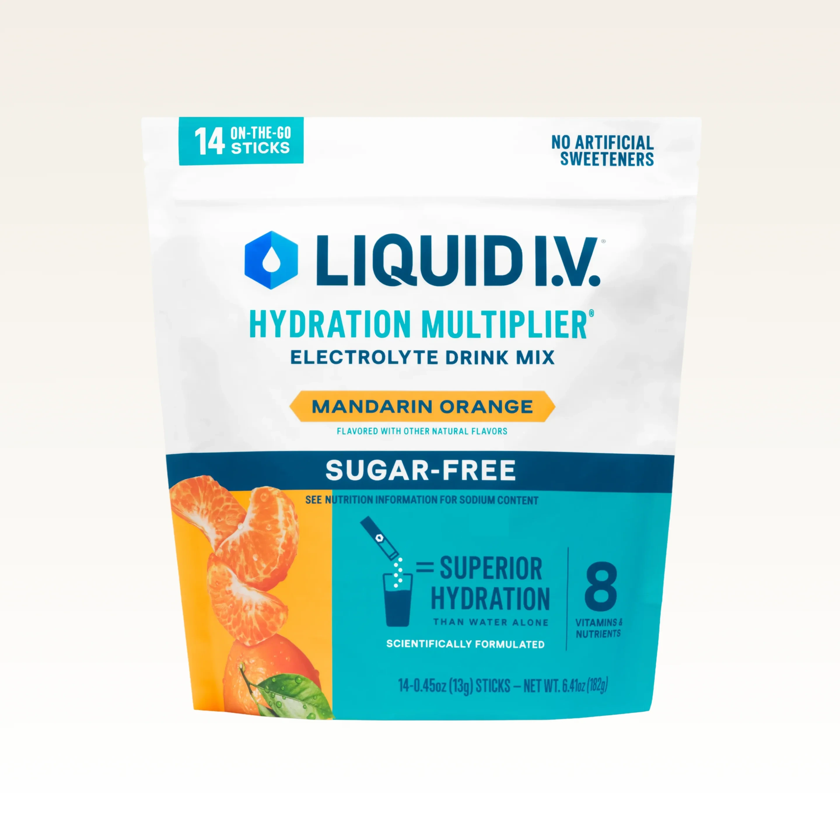 Liquid I.V. Mandarin Orange Hydration Multiplier® Sugar-Free, Hydration Multiplier Sugar-Free