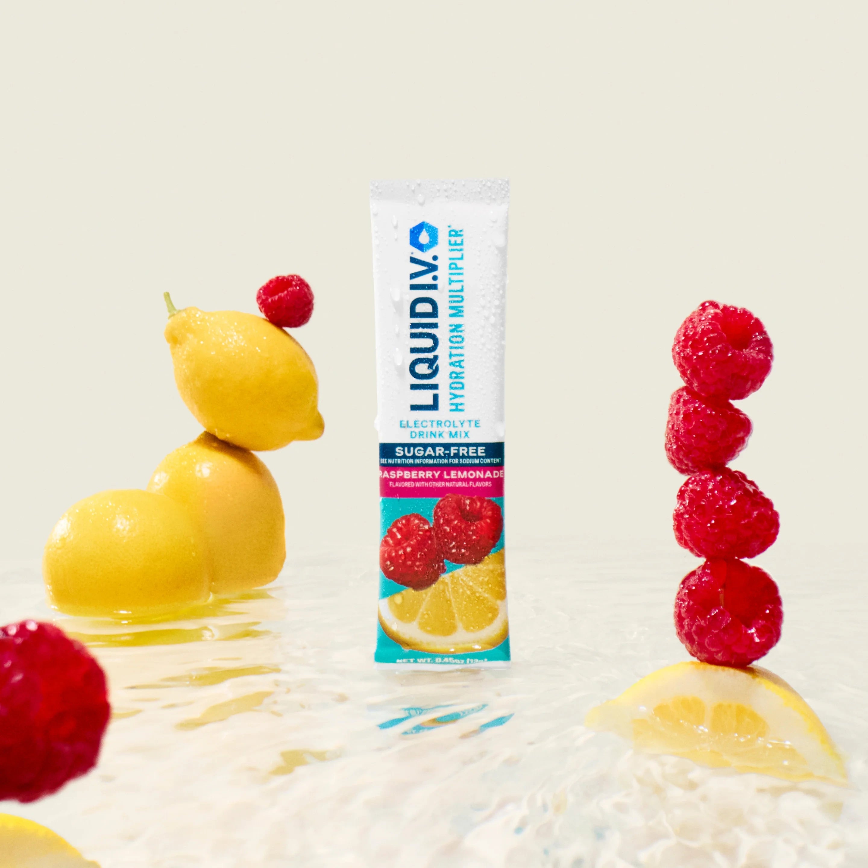 Liquid I.V. Raspberry Lemonade Hydration Multiplier® Sugar-Free, Hydration Multiplier Sugar-Free