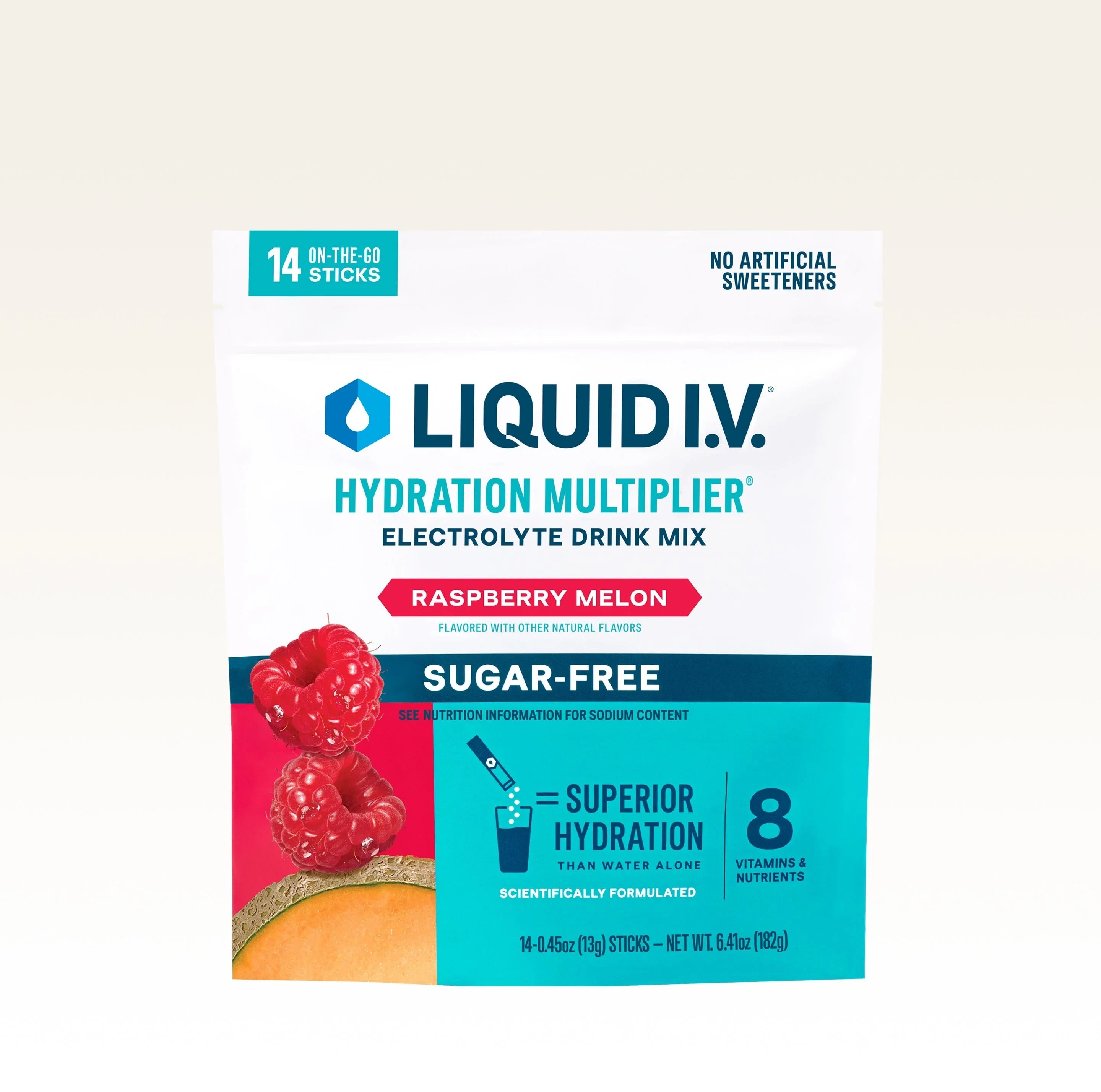 Liquid I.V. Raspberry Melon Hydration Multiplier® Sugar-Free, Hydration Multiplier Sugar-Free