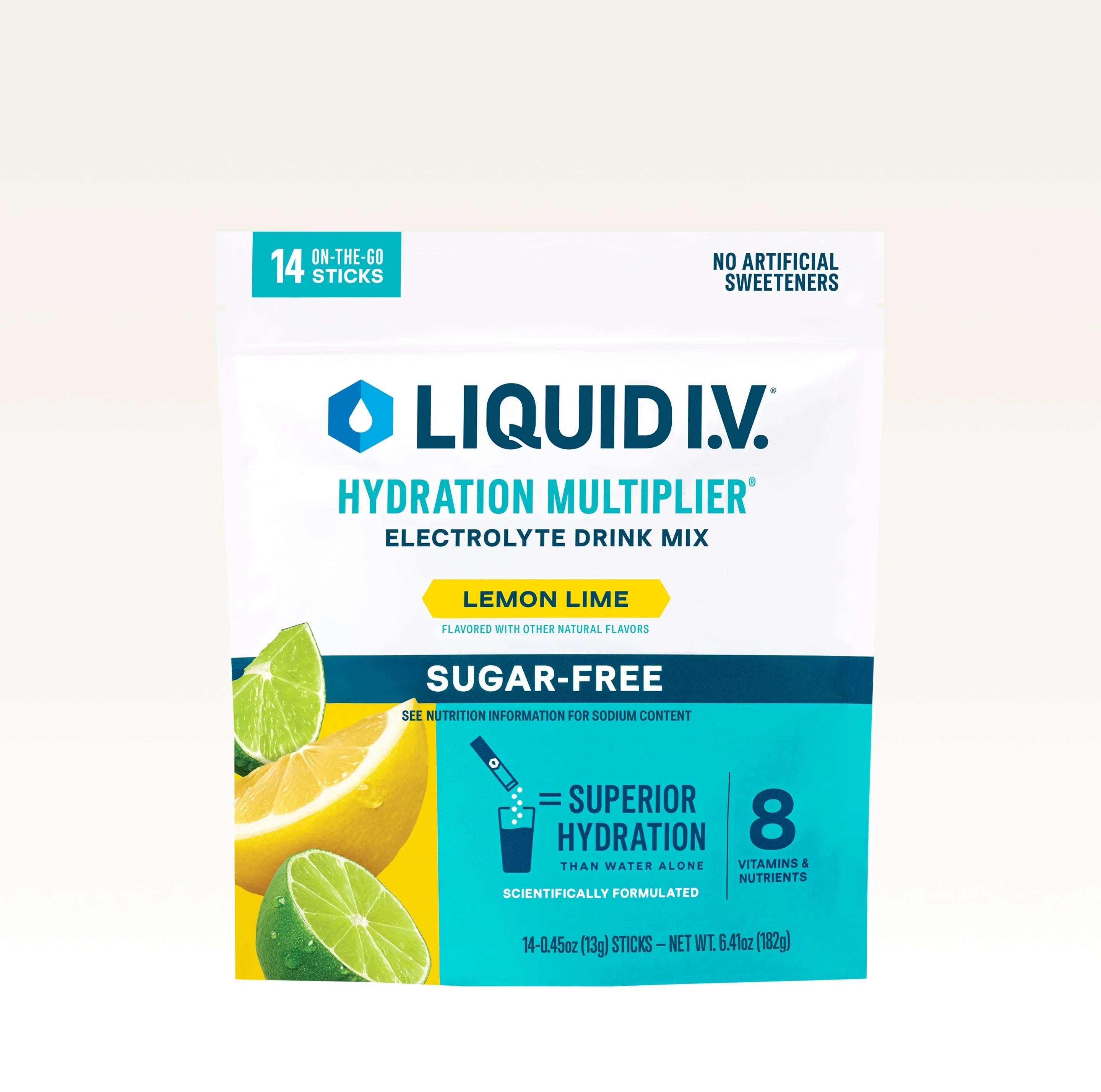 Liquid I.V. Lemon Lime Hydration Multiplier® Sugar-Free, Hydration Multiplier Sugar-Free