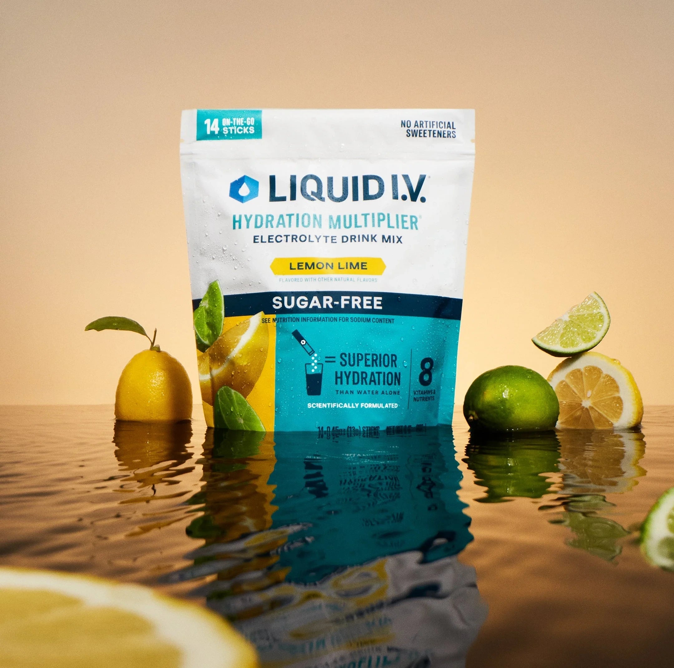 Liquid I.V. Lemon Lime Hydration Multiplier® Sugar-Free, Hydration Multiplier Sugar-Free