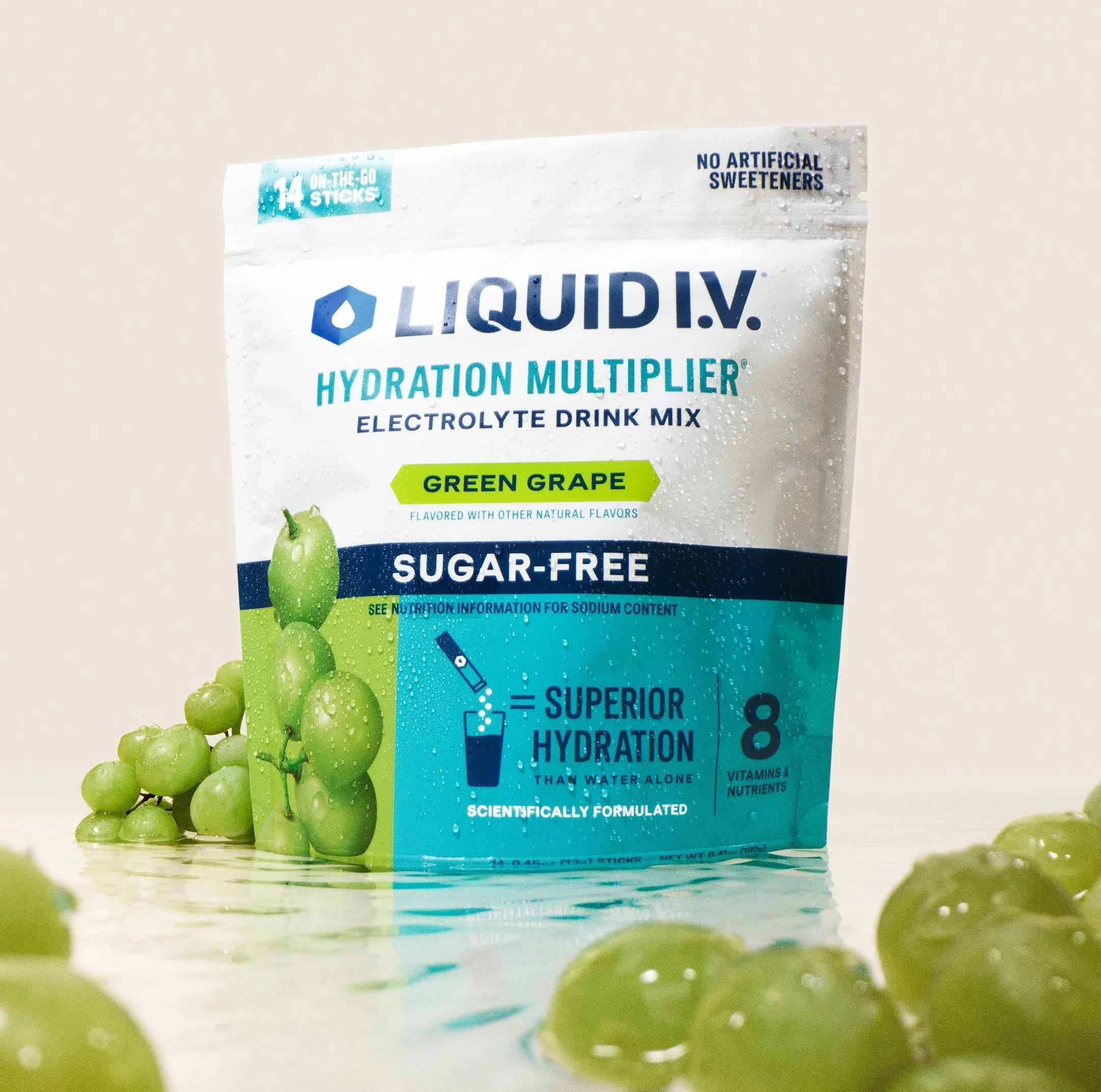 Liquid I.V. Green Grape Hydration Multiplier® Sugar-Free, Hydration Multiplier Sugar-Free