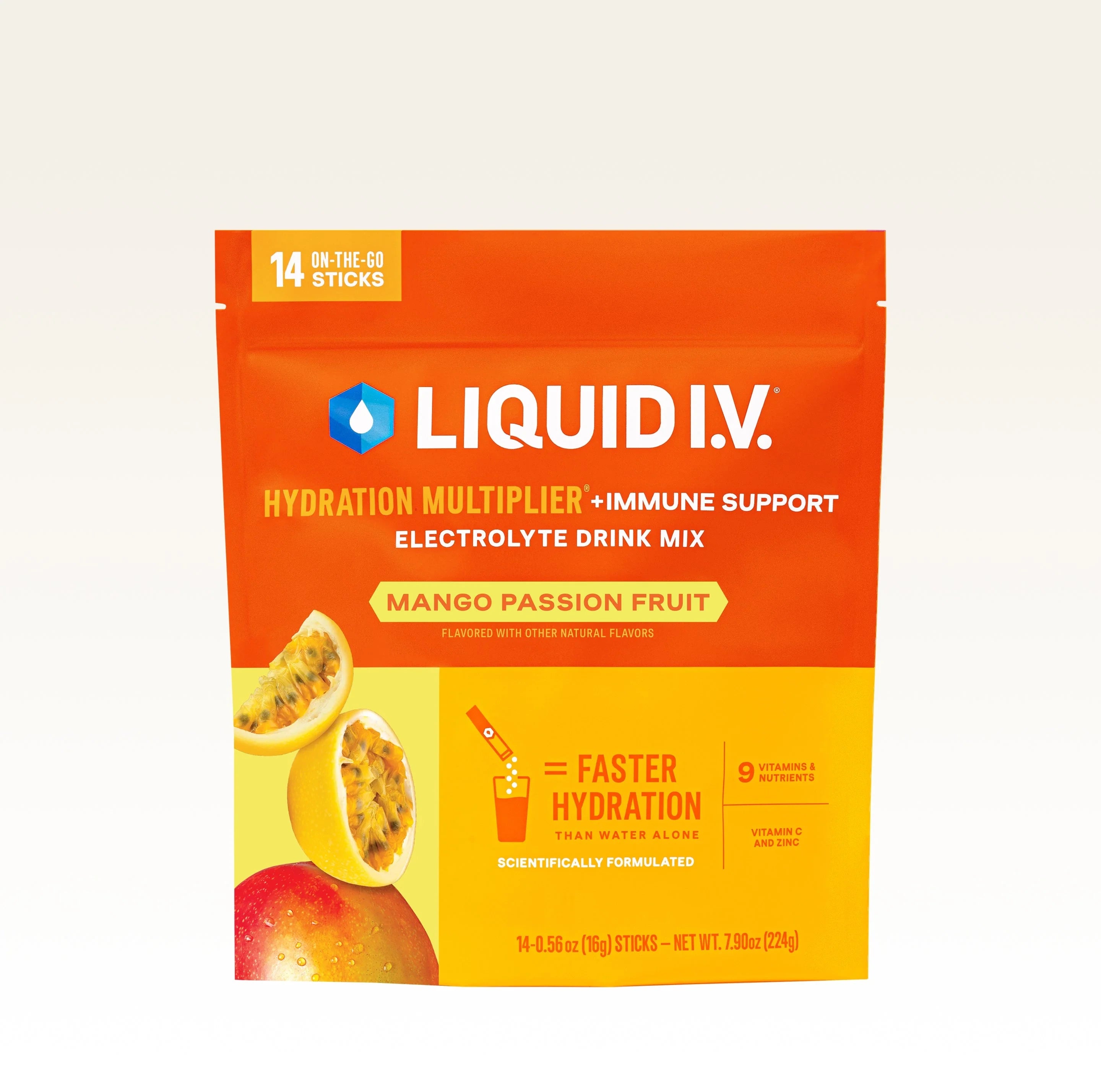 Liquid I.V. Mango Passion Fruit Hydration Multiplier® +Immune Support