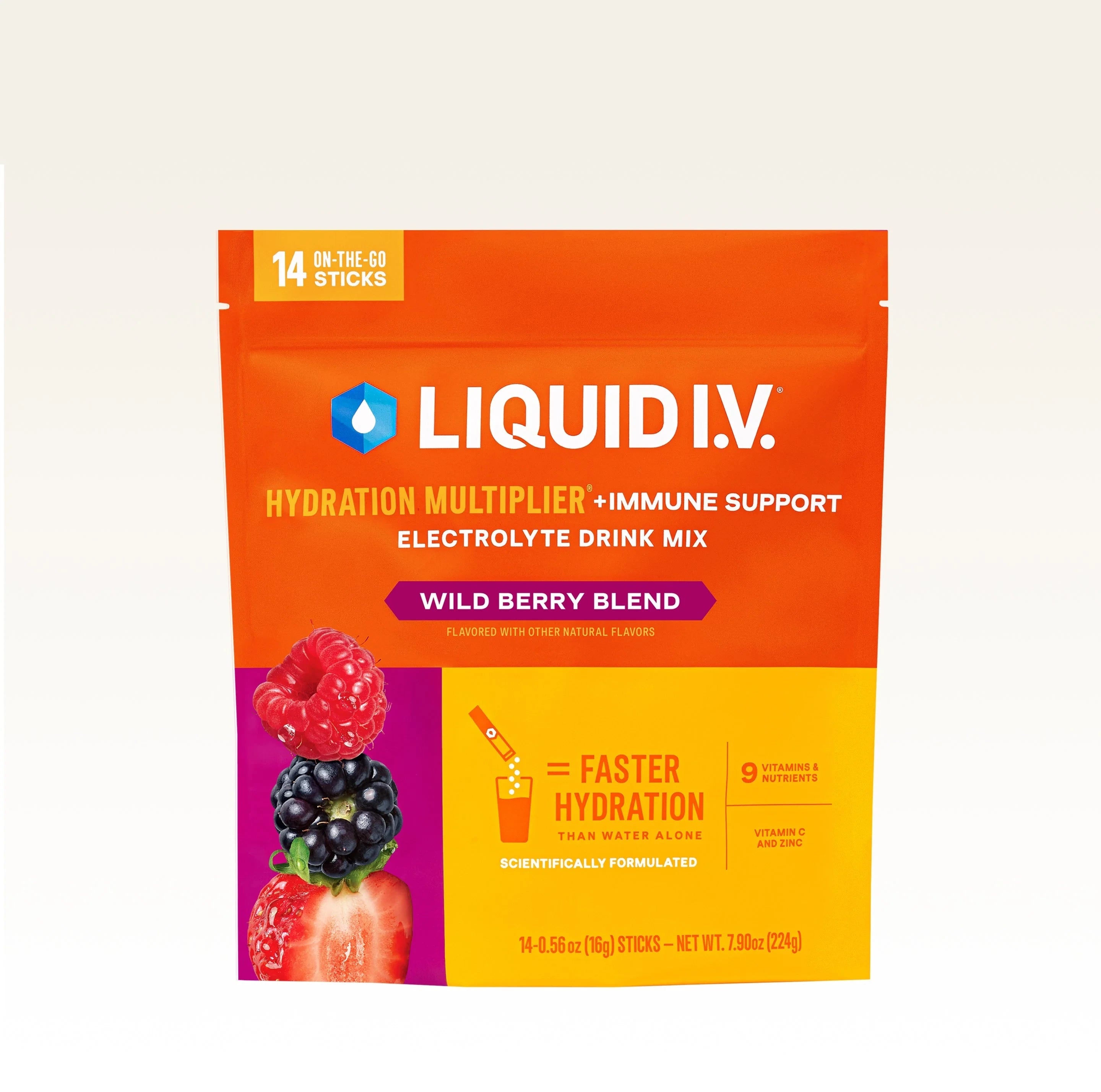 Liquid I.V. Wild Berry Blend Hydration Multiplier® +Immune Support
