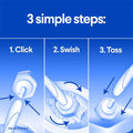 Clorox Disinfecting ToiletWand Disposable Cleaner | 1 wand/caddy with 6 scrubbing pads, Bathroom